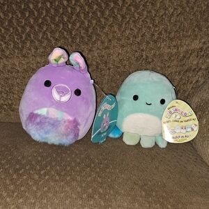 Squishmallows 5" Kiki Kangaroo & 5" Zobey Octopus New With Tags (Sold Together).
